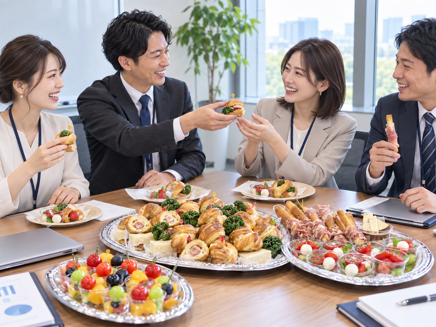 会議・研修での利用イメージ（AI生成）