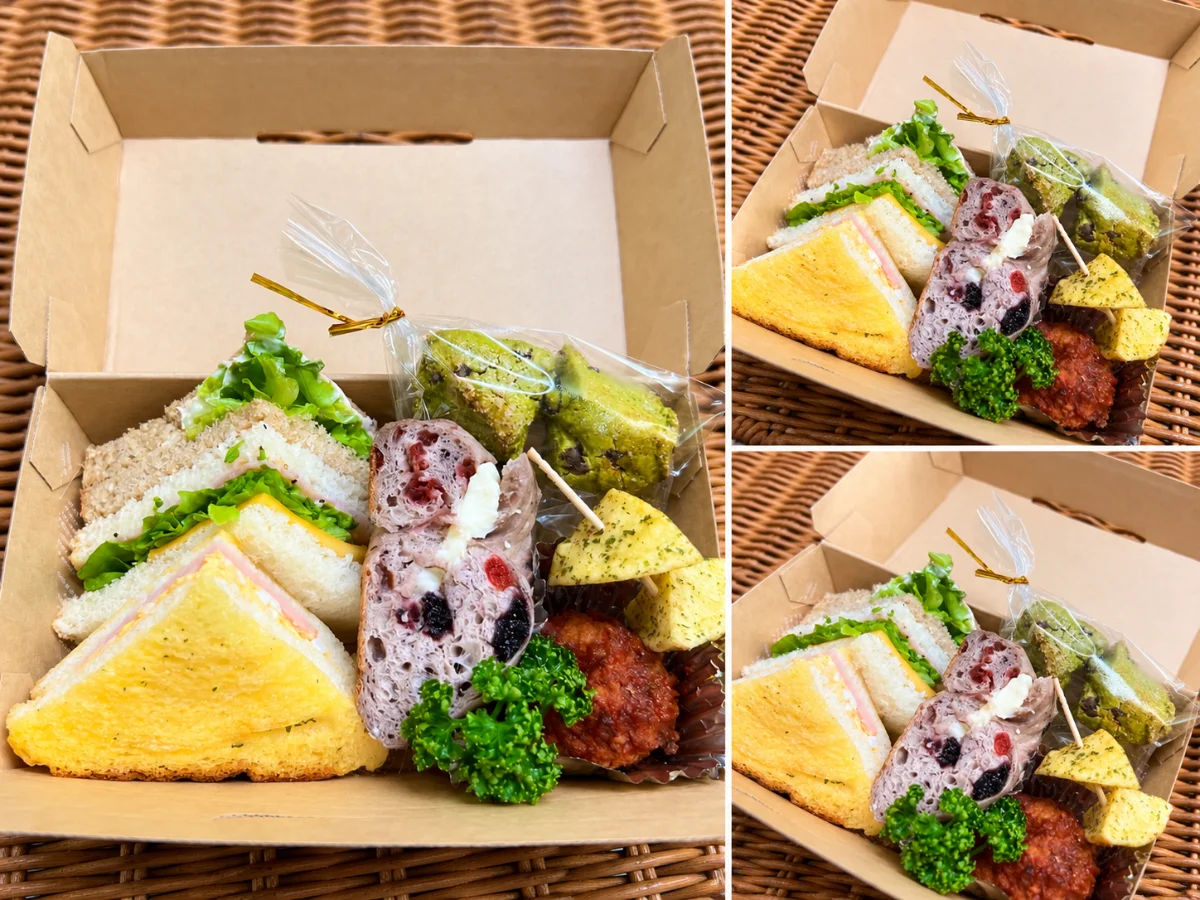Morning sandwich boxes prepared separately for cast and crew