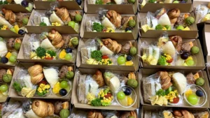 インターナショナルスクールのイベント用に並べたサンドBOX（上から撮影）